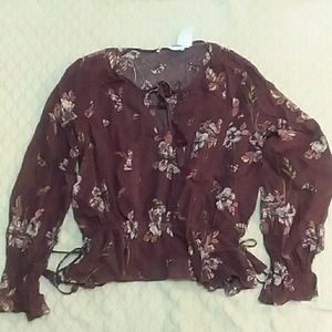 ⚠️SOLD⚠️Womens ASTR The Label Floral Blouse Sz M